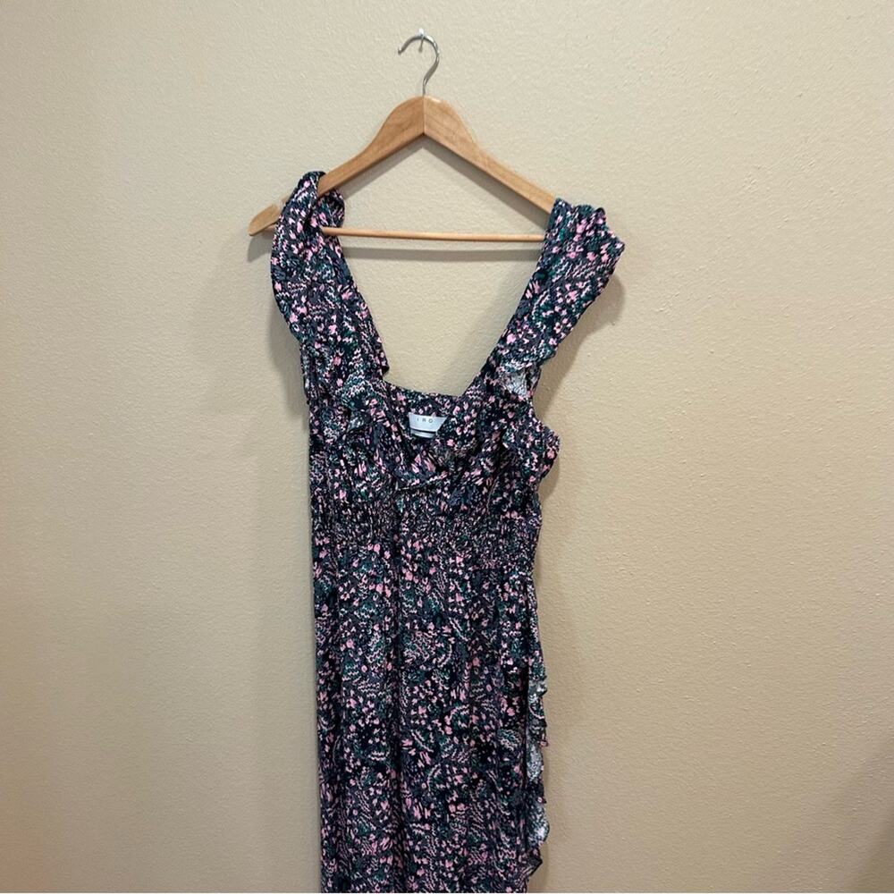 NEW IRO Sexy Blue Green Pink Maxi Dress 40 8 - Picture 11 of 14